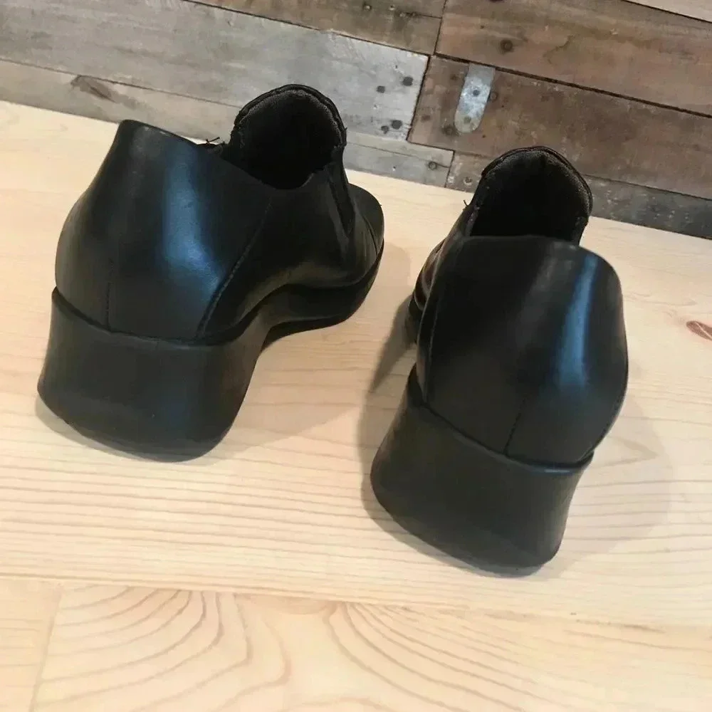 Aquatalia by Marvin K Italian Leather Wedged Flats